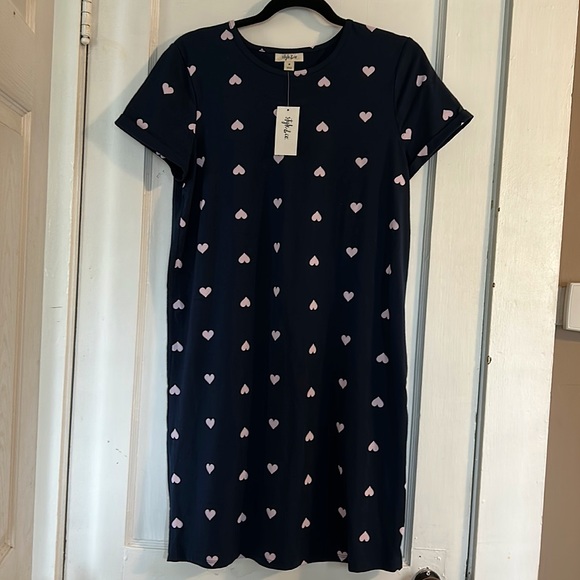 Style & Co. Heart T-Shirt Dress - Picture 1 of 2